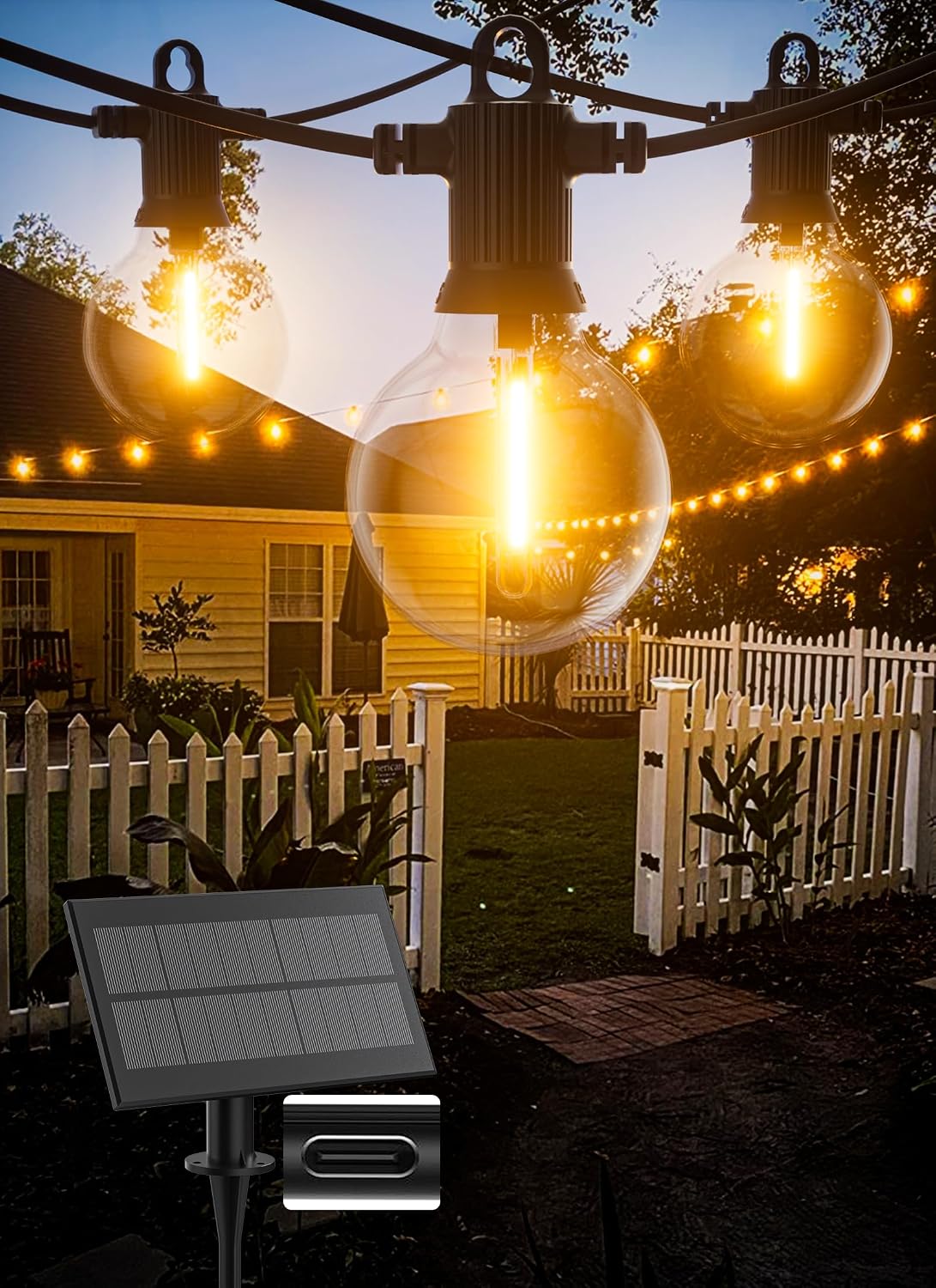 100 ft G40 LED string lights
