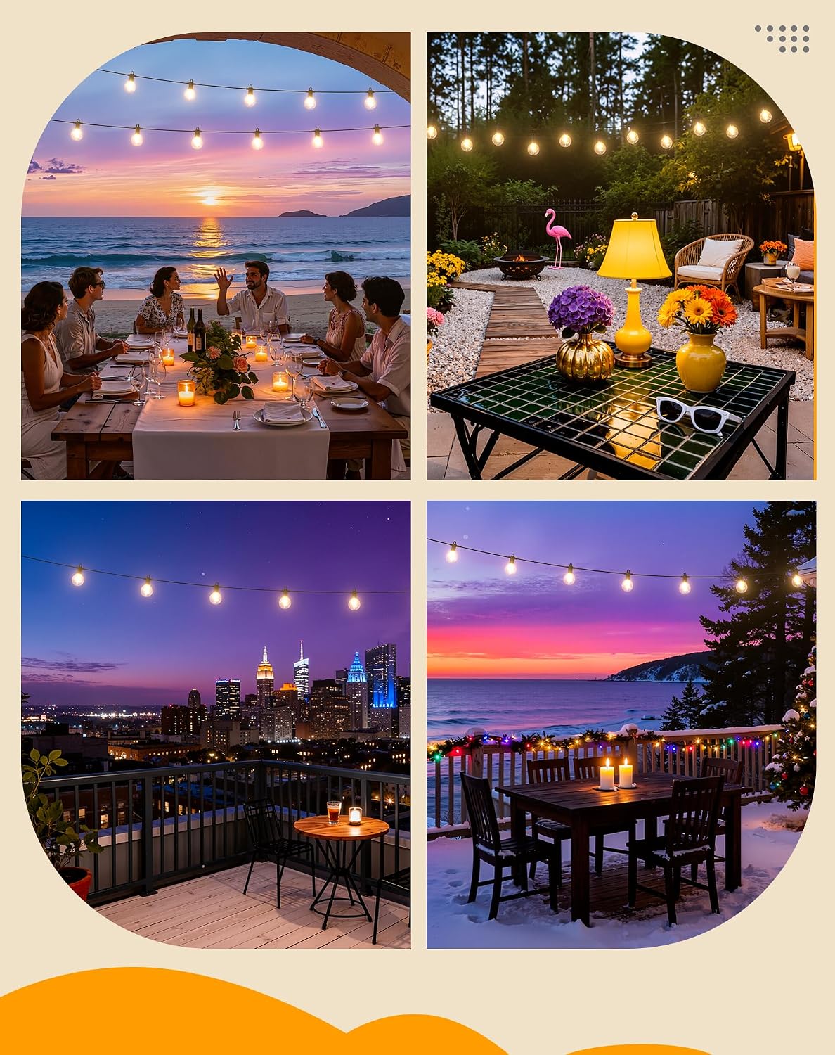 100 Ft Globe String Lights