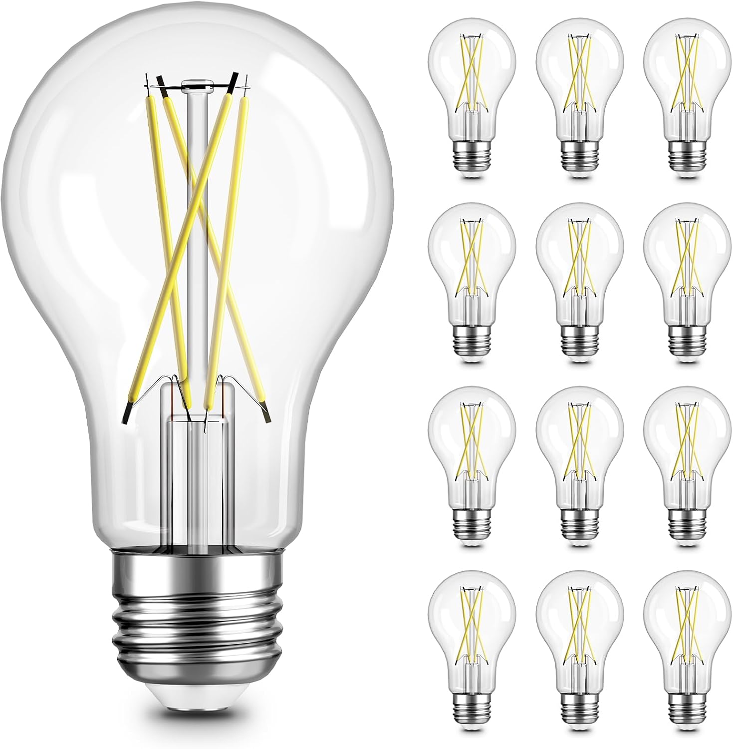 12 pack E26 LED bulbs
