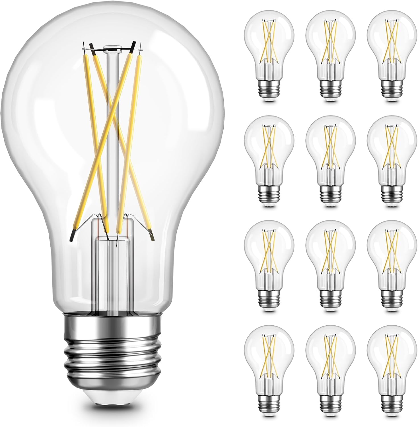12 pack E26 LED bulbs