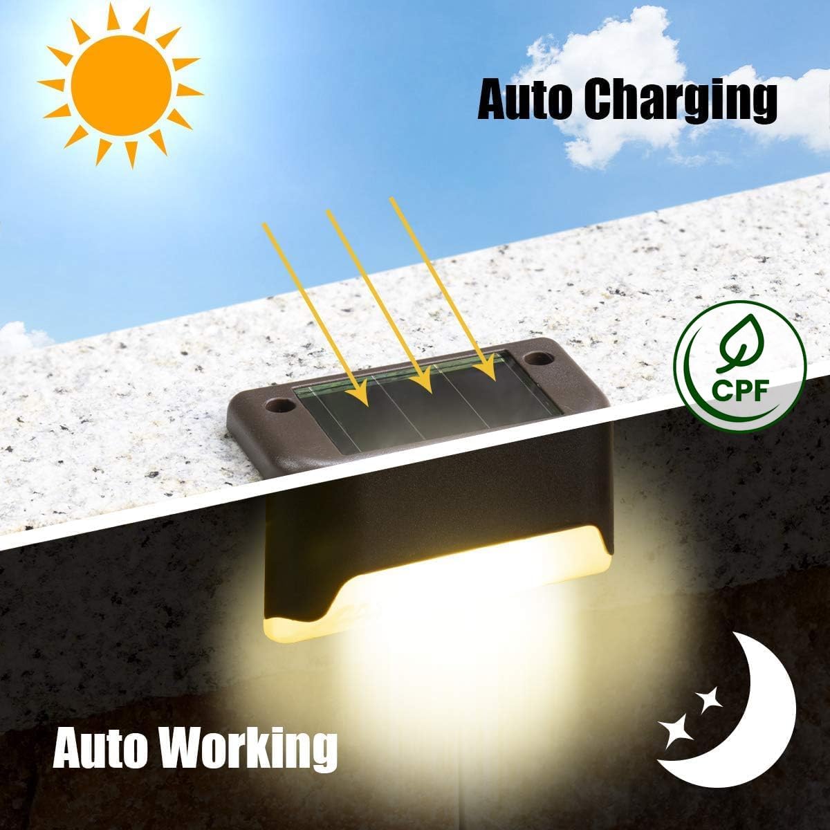 16 Pack Solar Deck Lights