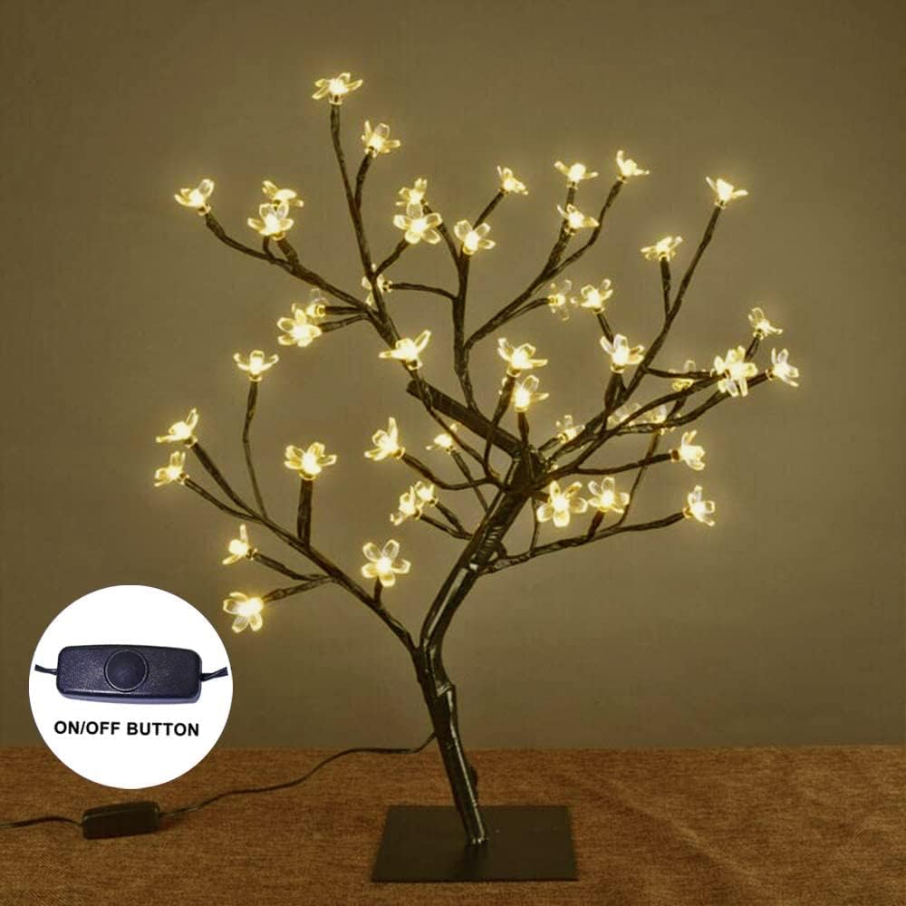 18-Inch Cherry Blossom LED Tree