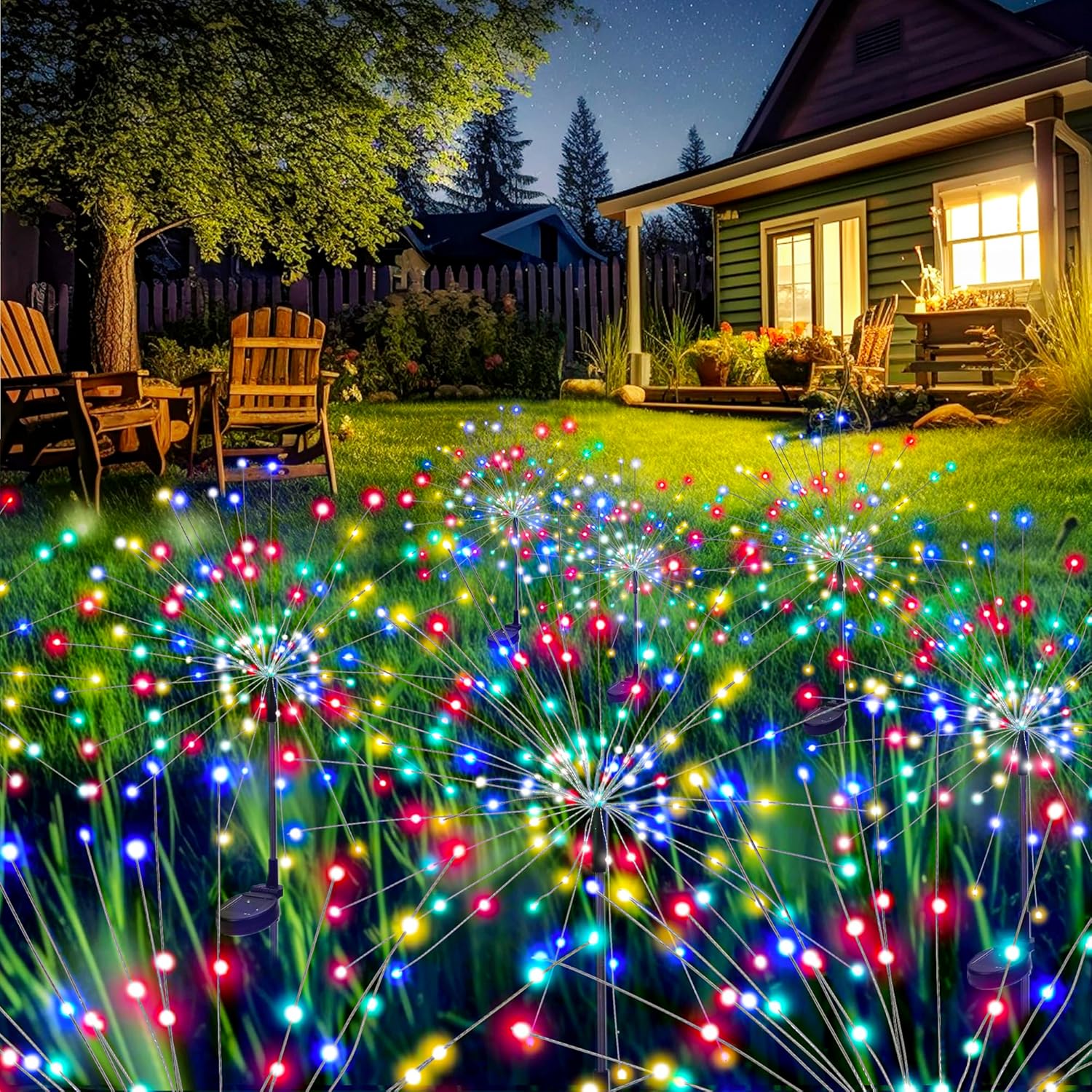 2 Pack Solar Firework Lights