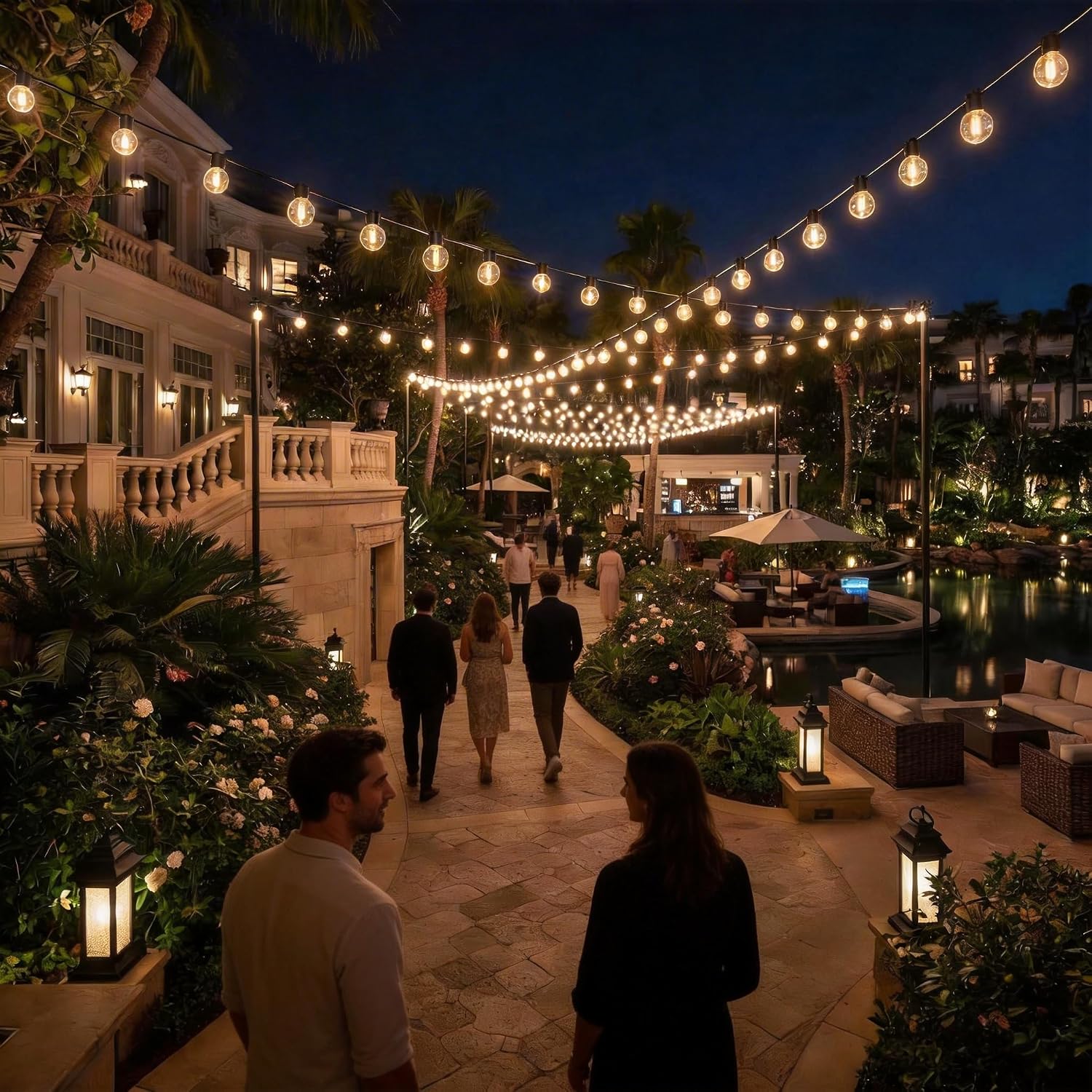 200 ft G40 string lights