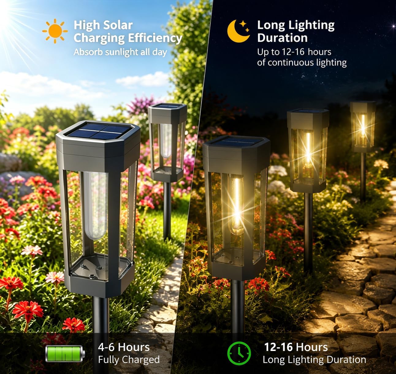 8-pack Solar Garden Lights