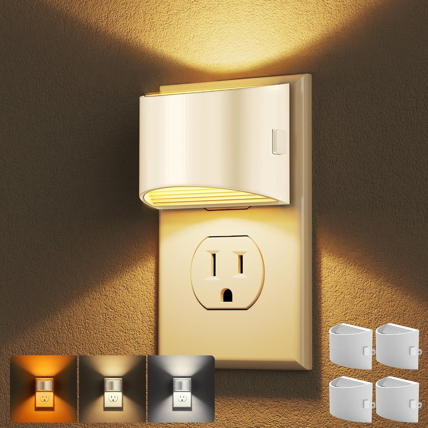 Adjustable Plug-In Night Light 3000K