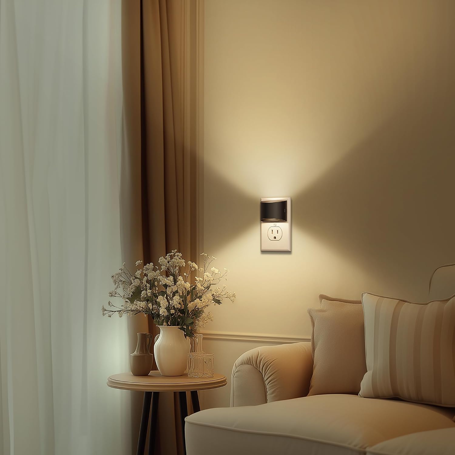 Adjustable Plug-In Night Light 3000K