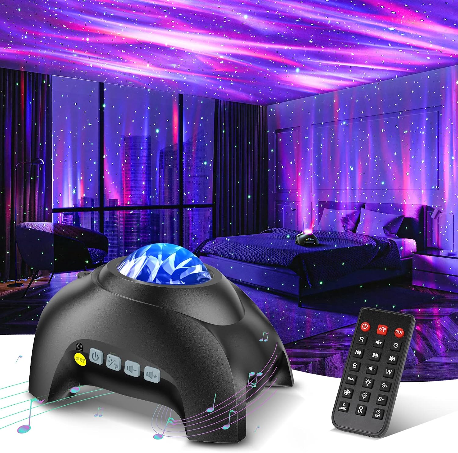 Aurora Star Projector with 33 Effects