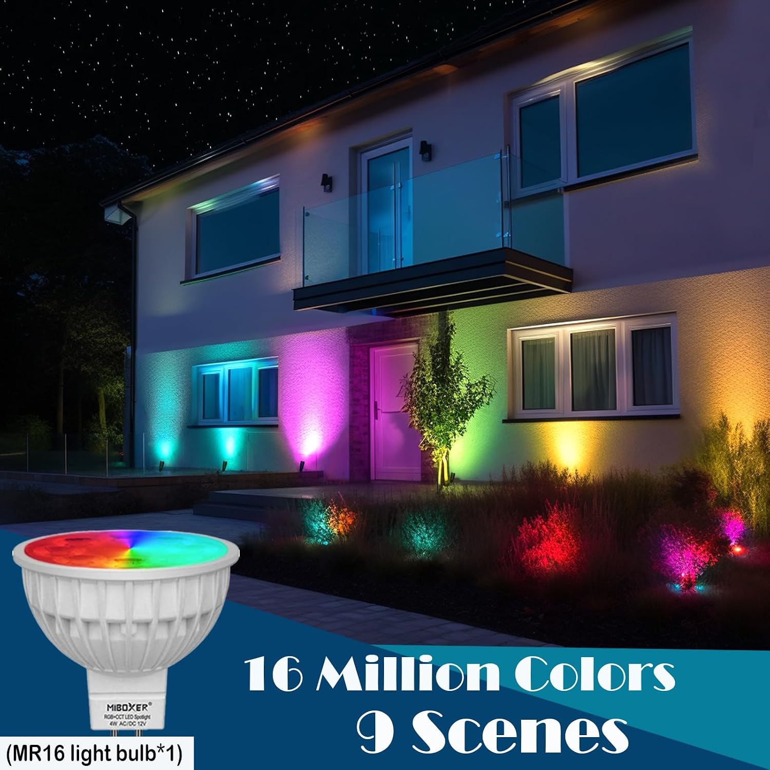 brass RGB landscape spotlight